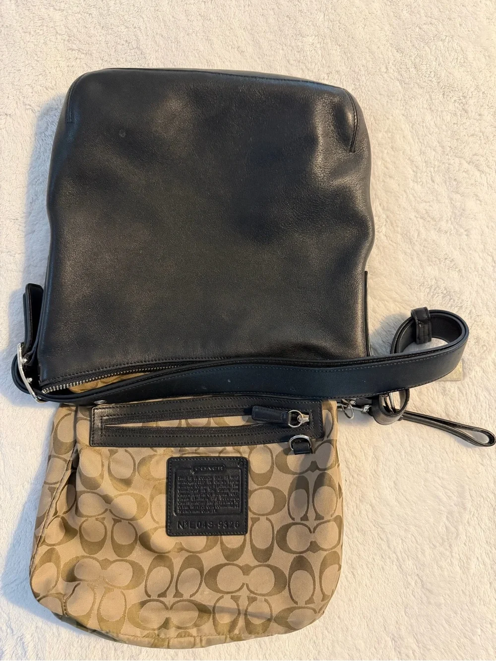 Black Coach Legacy Slim Hobo (Style 9326), a popular vintage Y2K handbag VGUC